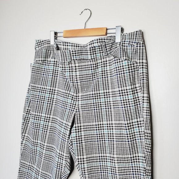 Old Navy Pants Pixie High Rise Slim Ankle Academia Plaid Preppy Stretch 20 - Picture 6 of 11